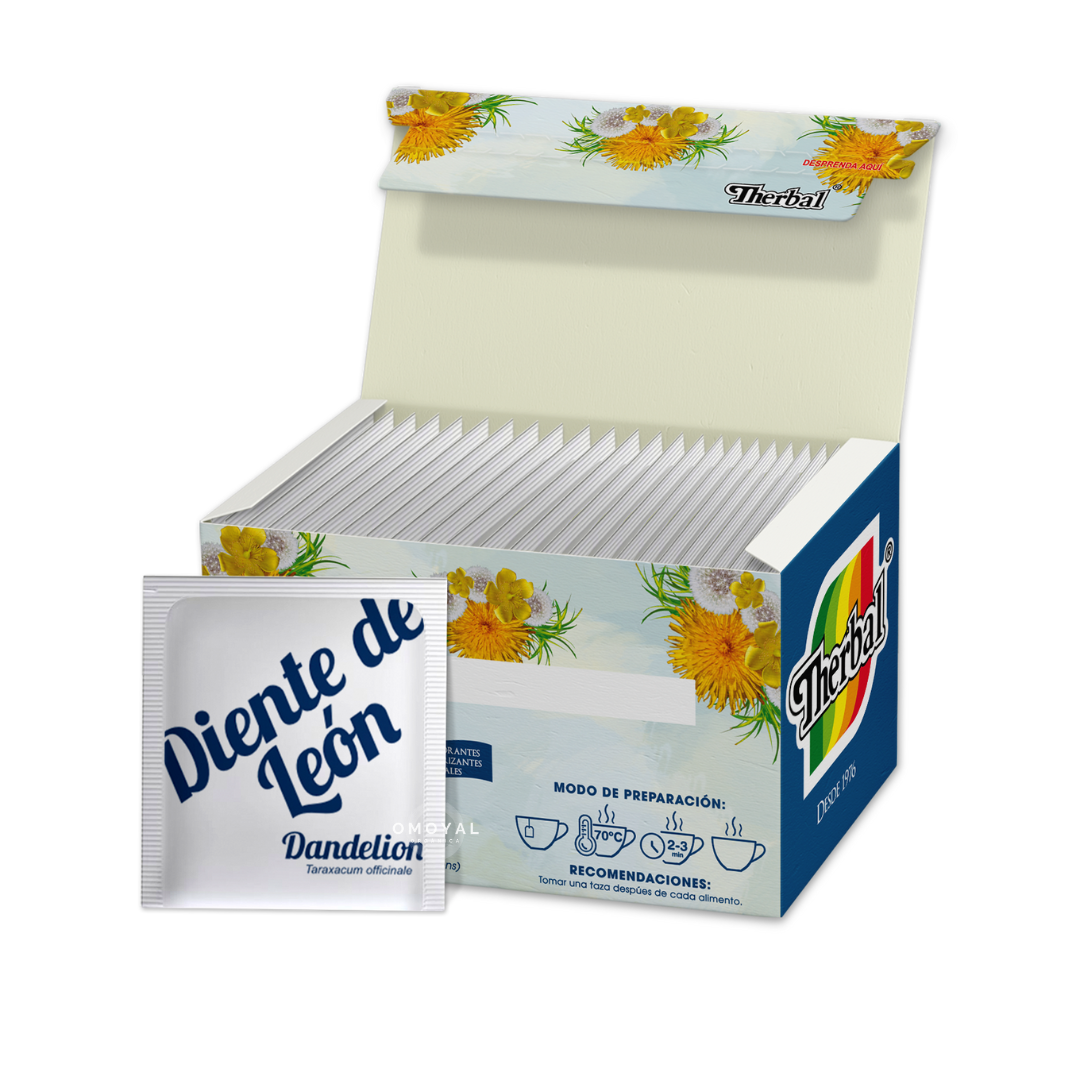 Therbal Té Diente De Leon Dandelion Hierbas 25 Sobres