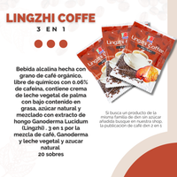 Café Adicionado con Ganoderma Lucidum DXN Lingzhi Coffee 3 en 1 (20 Sobres)