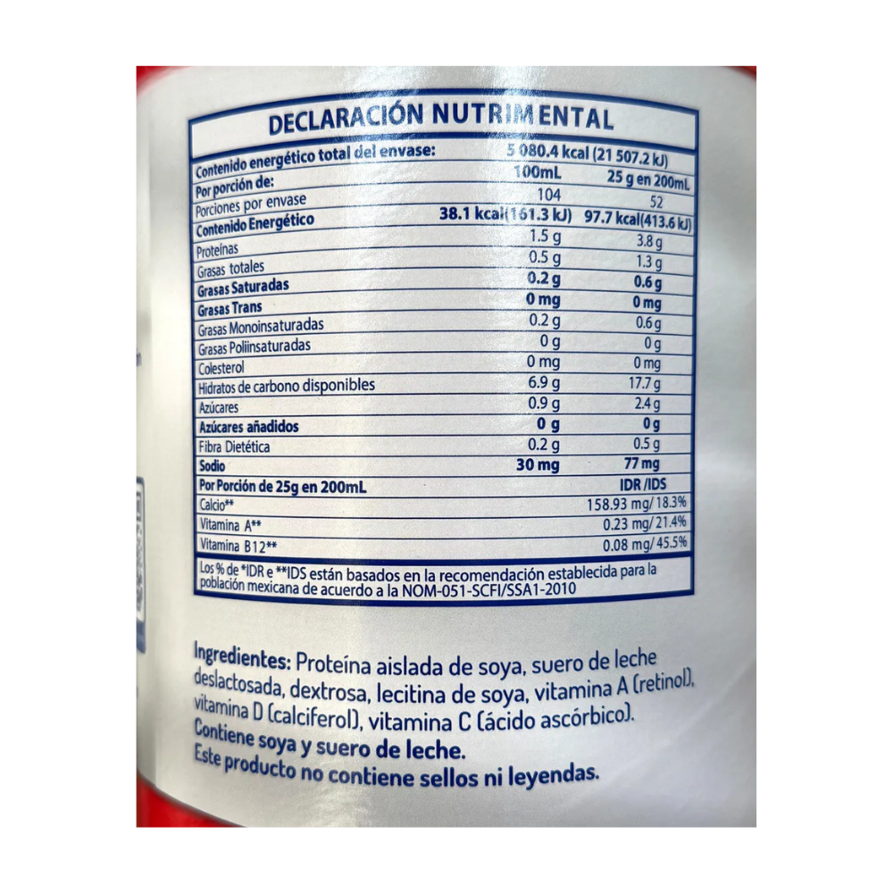 Leche de Soya en Polvo Soyacen 1.3 Kg | Rinde 13L