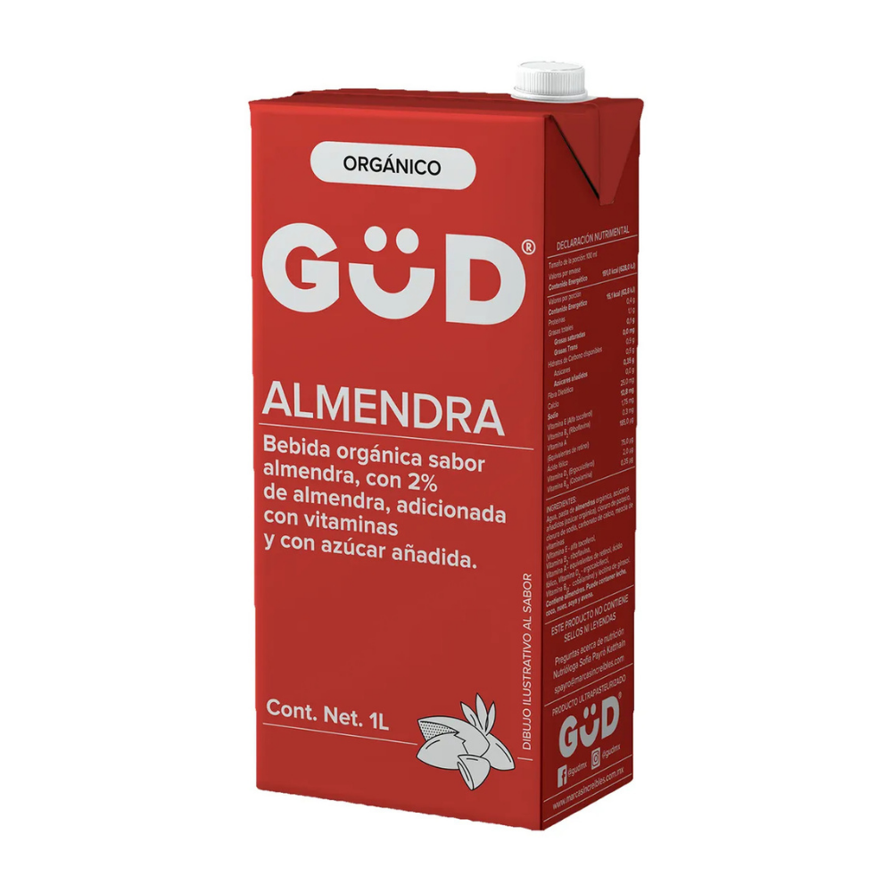Caja 12L Leche de Almendra GUD Natural | Precio Mayoreo | Omoyal