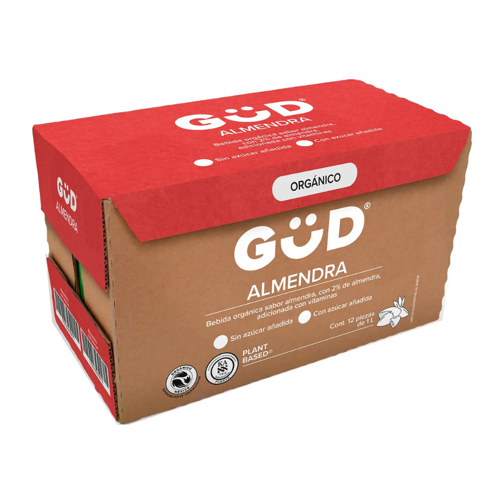 Caja 12L Leche de Almendra GUD Natural | Precio Mayoreo | Omoyal
