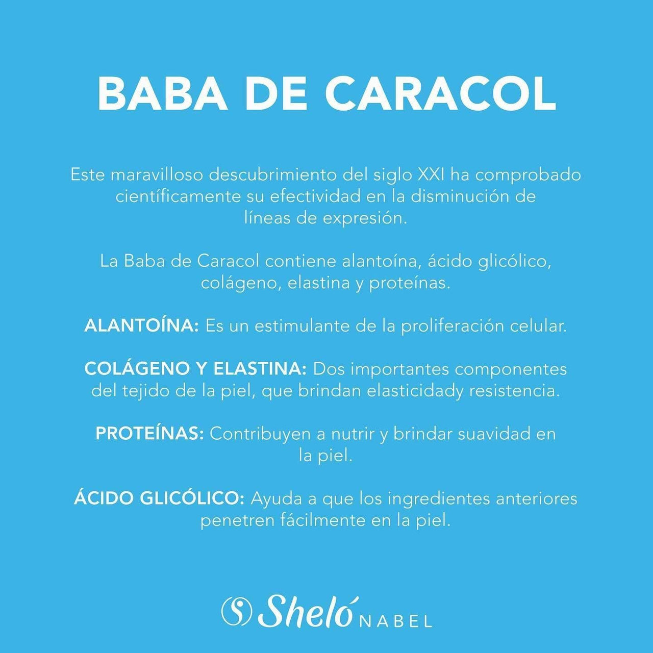 Sheló Nabel Crema Baba Caracol 250 ml