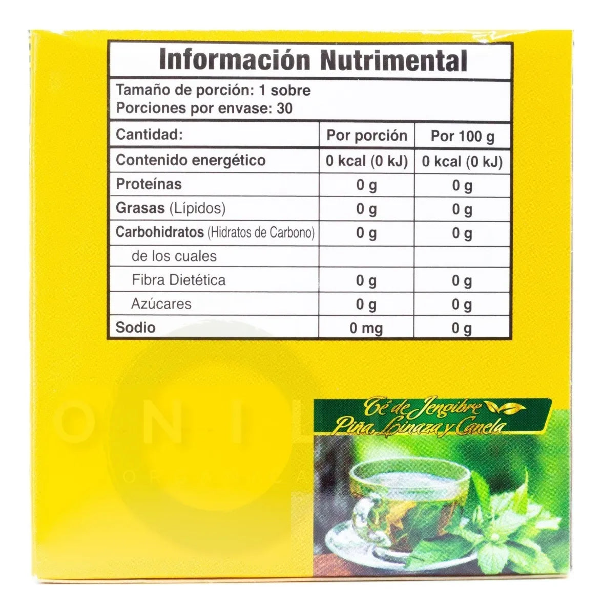 Té Jengibrim Raíz De Jengibre, Piña, Linaza Y Canela Gn+vida