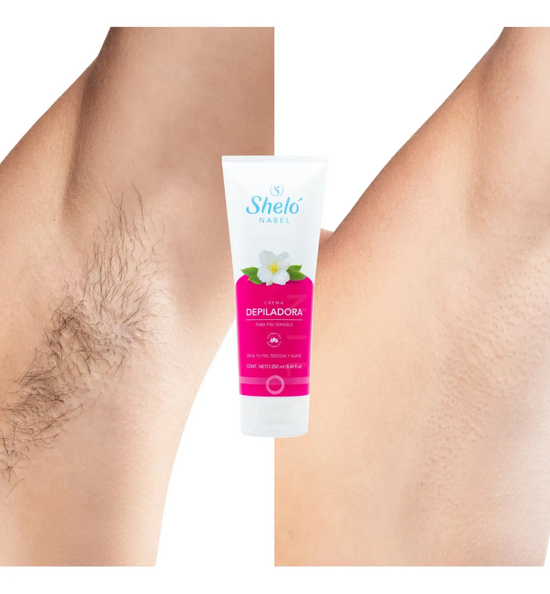 Crema Depilatoria Piel Sensible 250ml Sheló Nabel