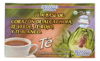 Té de Alcachofa (Corazón De Alcachofa, Té Verde, Té Rojo y Té Blanco) 30 Sobres GN+Vida