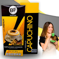 Café Premium Capuchino Hongos Black Fusión 16 sobres de 30 gramos /Con Ganoderma , Shitake y Maitake