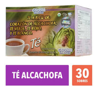 Té de Alcachofa (Corazón De Alcachofa, Té Verde, Té Rojo y Té Blanco) 30 Sobres GN+Vida