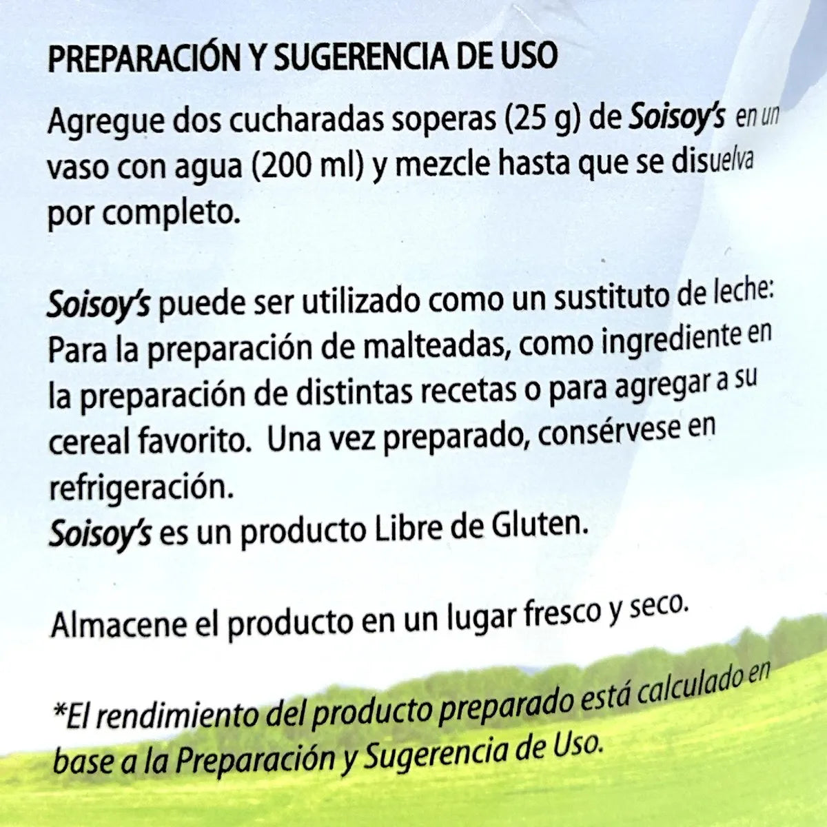 Soisoys Bebida De Soya En Polvo Bolsa 1kg Soyacen / Vegetal