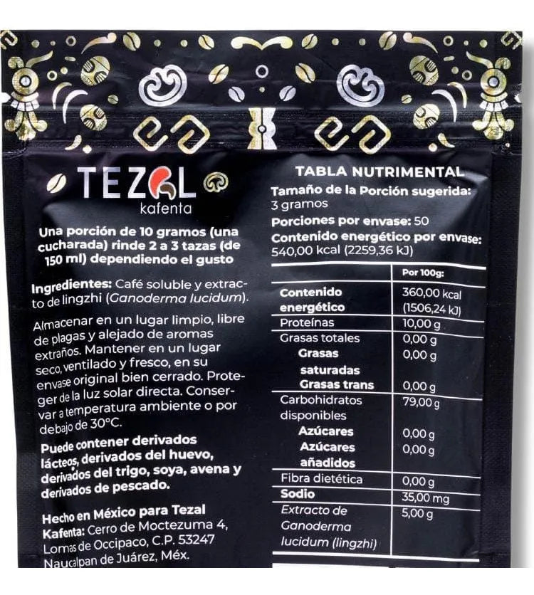 Tezal Kafenta Reishi Coffee 150g | Café Adicionado con 5% de Extracto Ganoderma