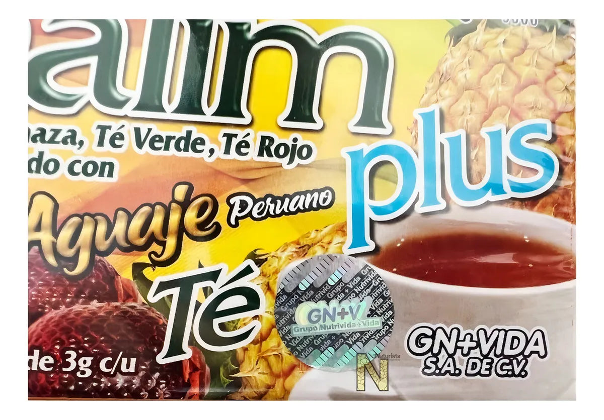 Té Piñalim Plus Con Alcachofa Y Aguaje (30 Sobres) Gn+vida