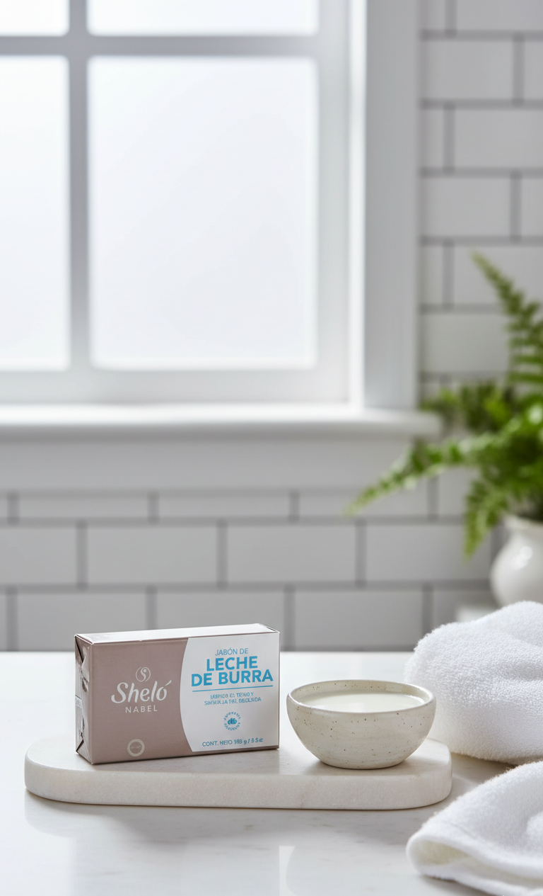 Jabón Leche De Burra Sheló | Hidratación y Suavidad para tu Piel