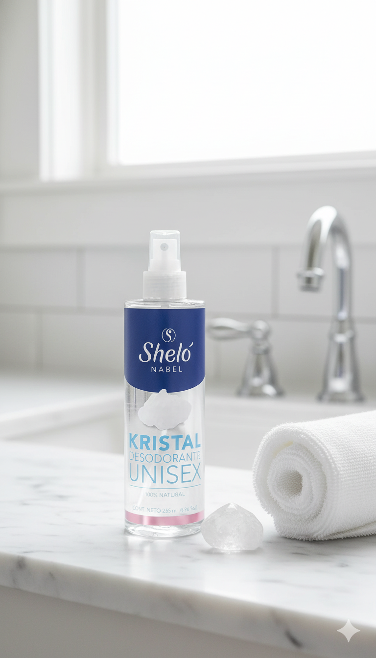 Desodorante Líquido Kristal Sheló Nabel (265ml) | Frescura Diaria Sin Aroma