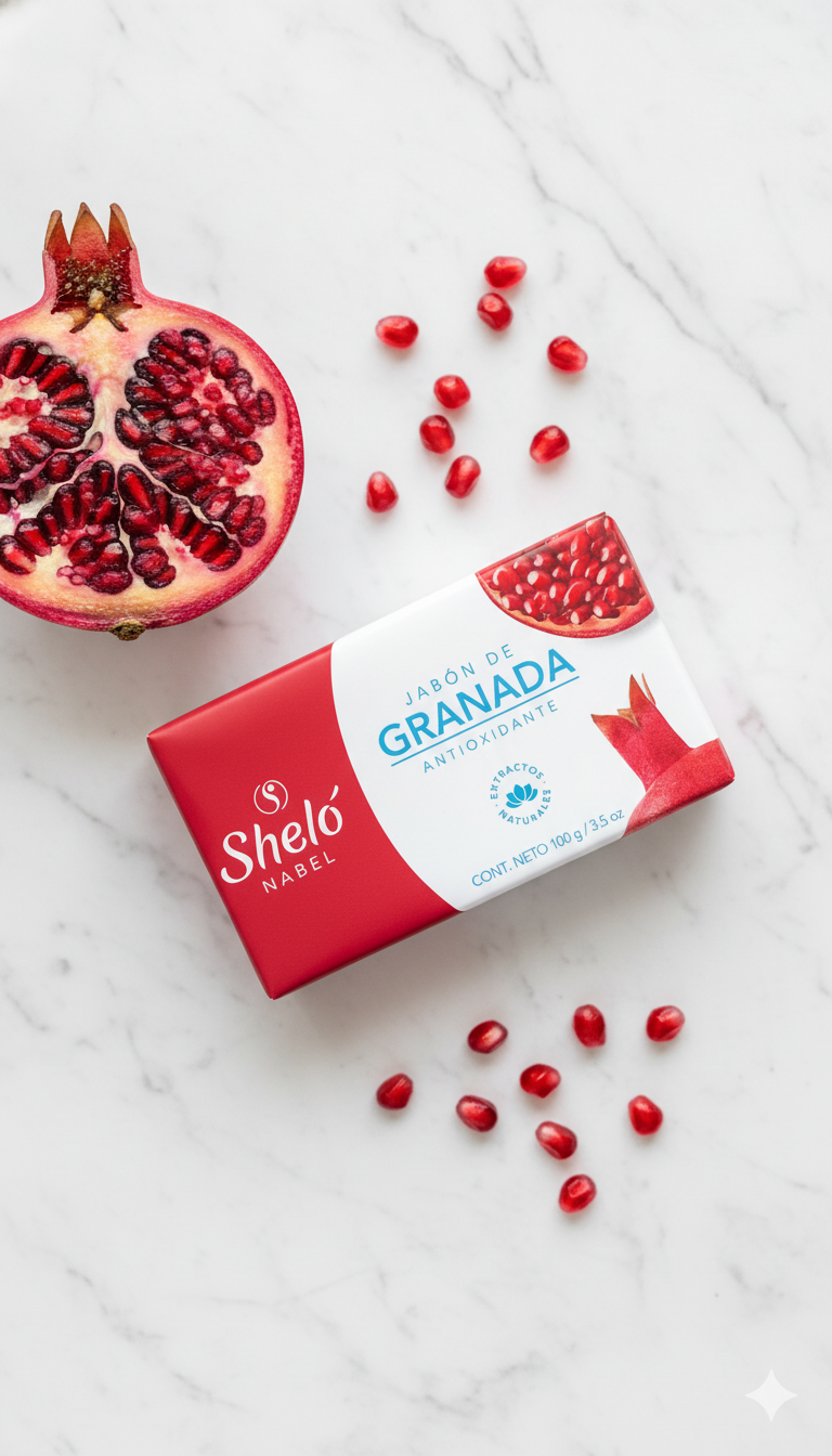 Jabón de Granada Sheló Nabel (100g) | Limpieza Revitalizante para una Piel Radiante