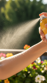 Pantalla Solar Corporal en Aerosol Spf 50+ Sheló Nabel (120ml) | Bruma Ligera de Secado Rápido