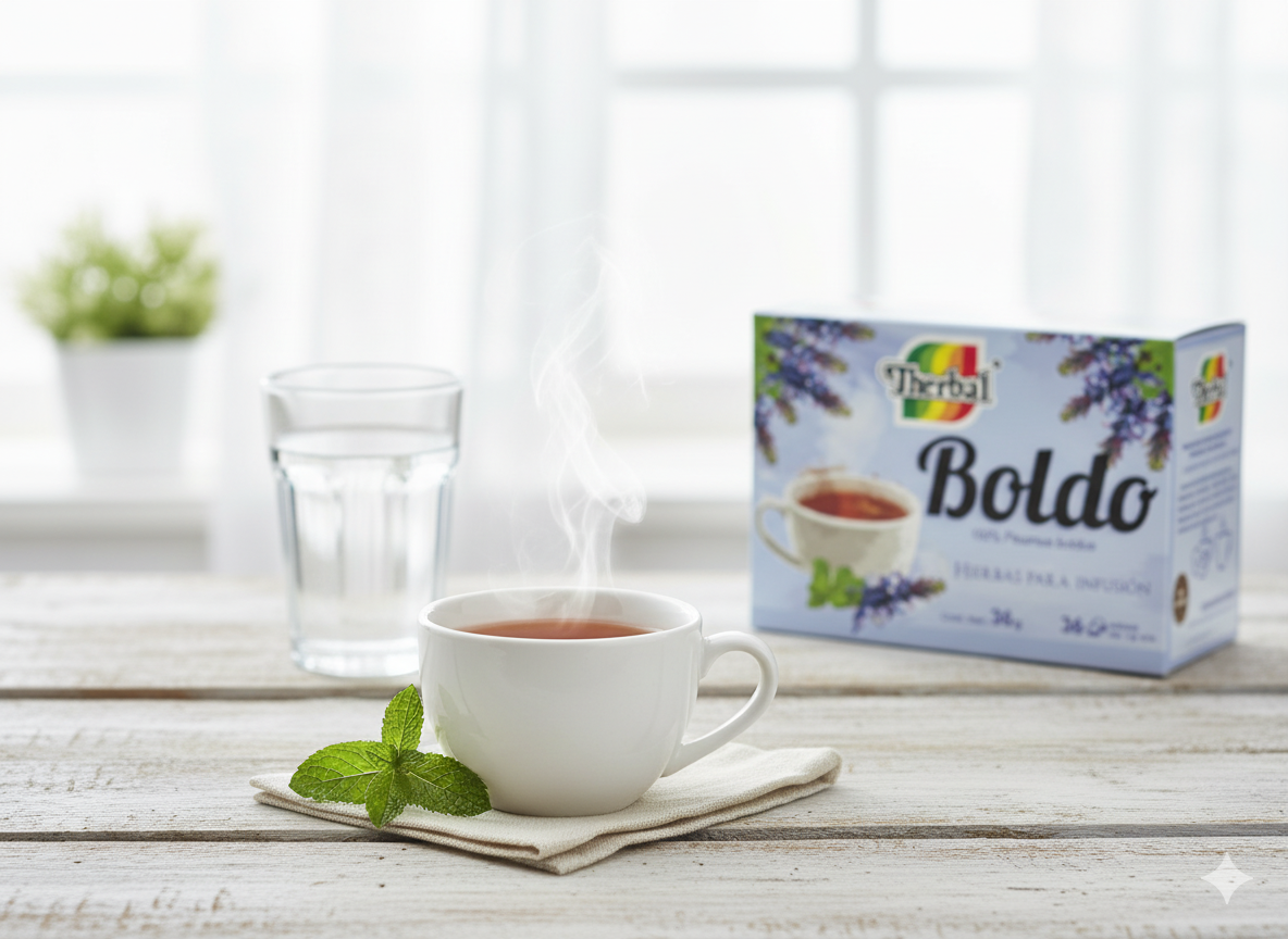 Té de Boldo Therbal (30 Sobres) | Infusión Herbal para tu Bienestar Diario