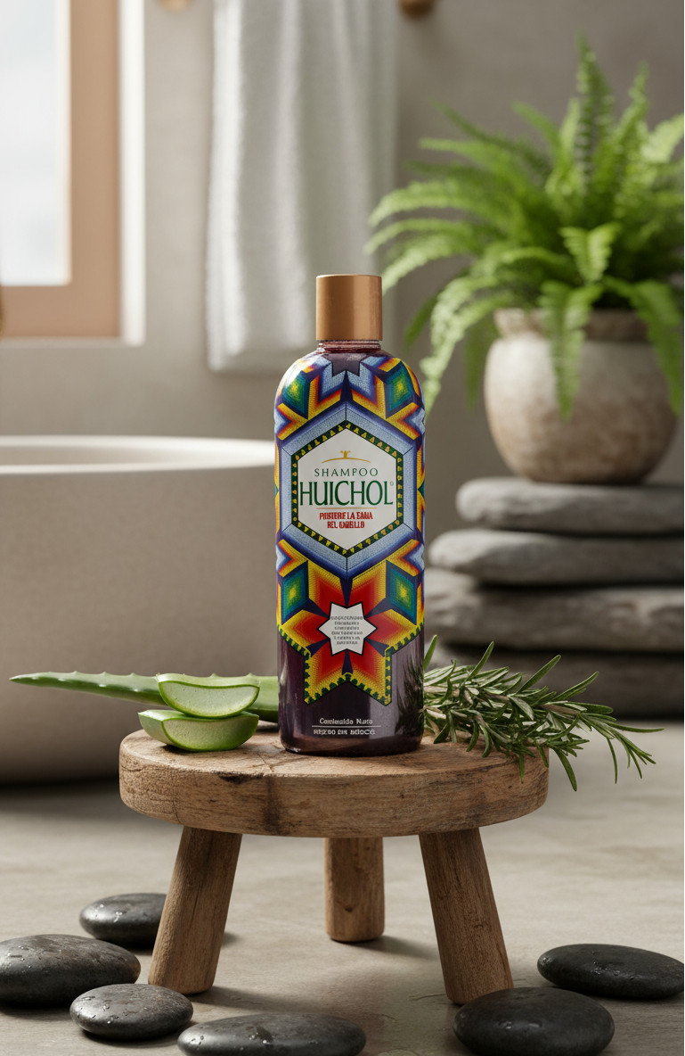 Shampoo Huichol Anticaída (400ml) | Fórmula Herbal Revitalizante