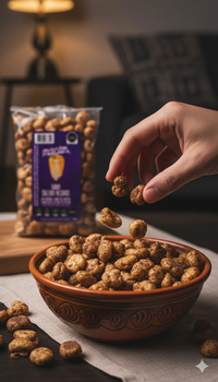 Maicitos Inflados al Vapor Sabor Salsas Negras (50g) | Botana Crujiente Libre de Gluten