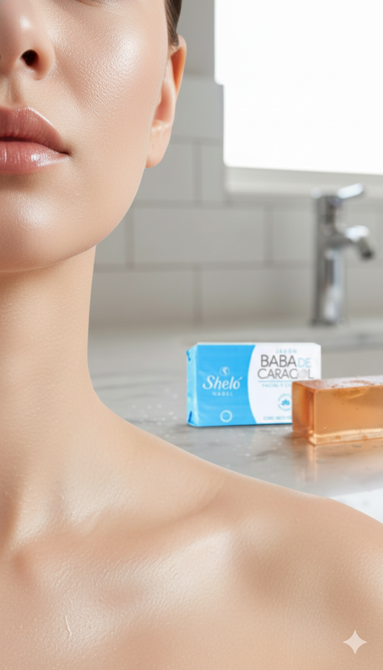 Jabón Baba de Caracol Sheló (100g) | Hidratación y Apariencia Radiante para tu Piel