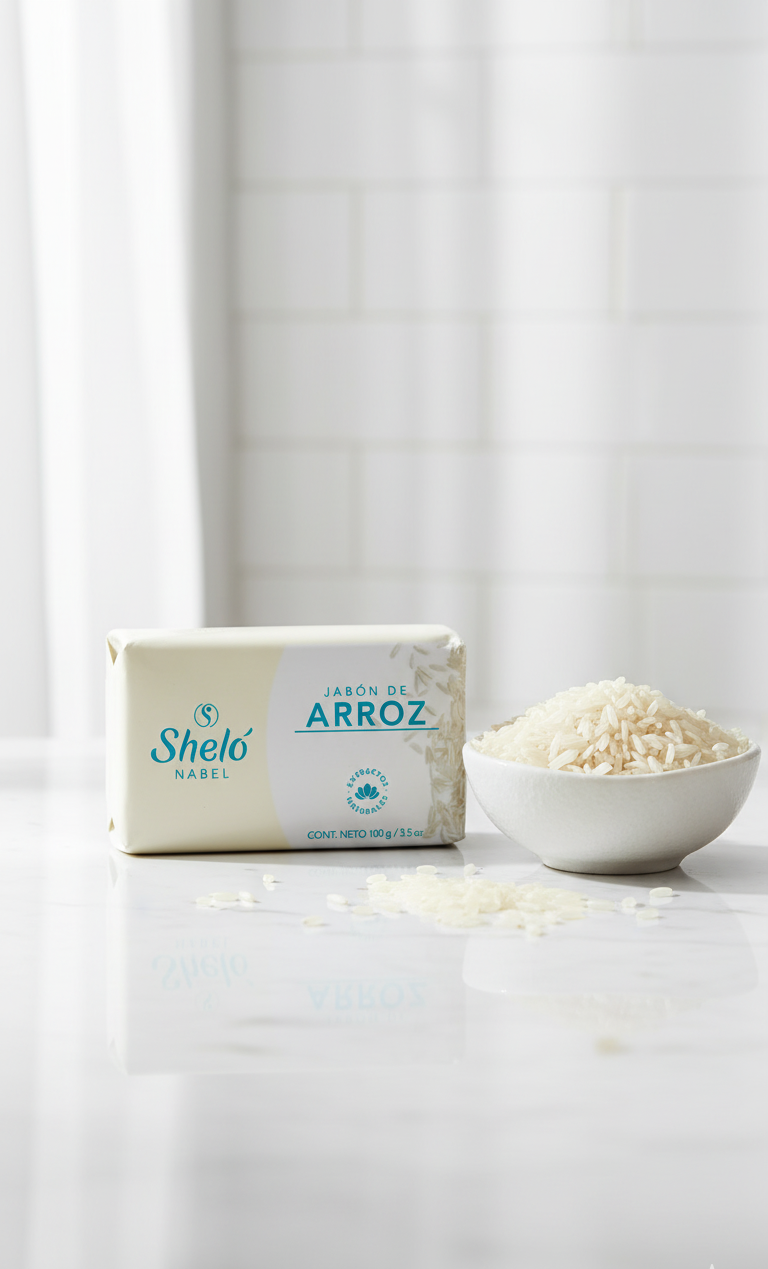 Jabón de Arroz Sheló Nabel (100g) | Suavidad y Luminosidad para tu Piel