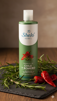 Shampoo Chile y Romero Sheló Nabel (530mL) | Vitalidad y Brillo para tu Cabello