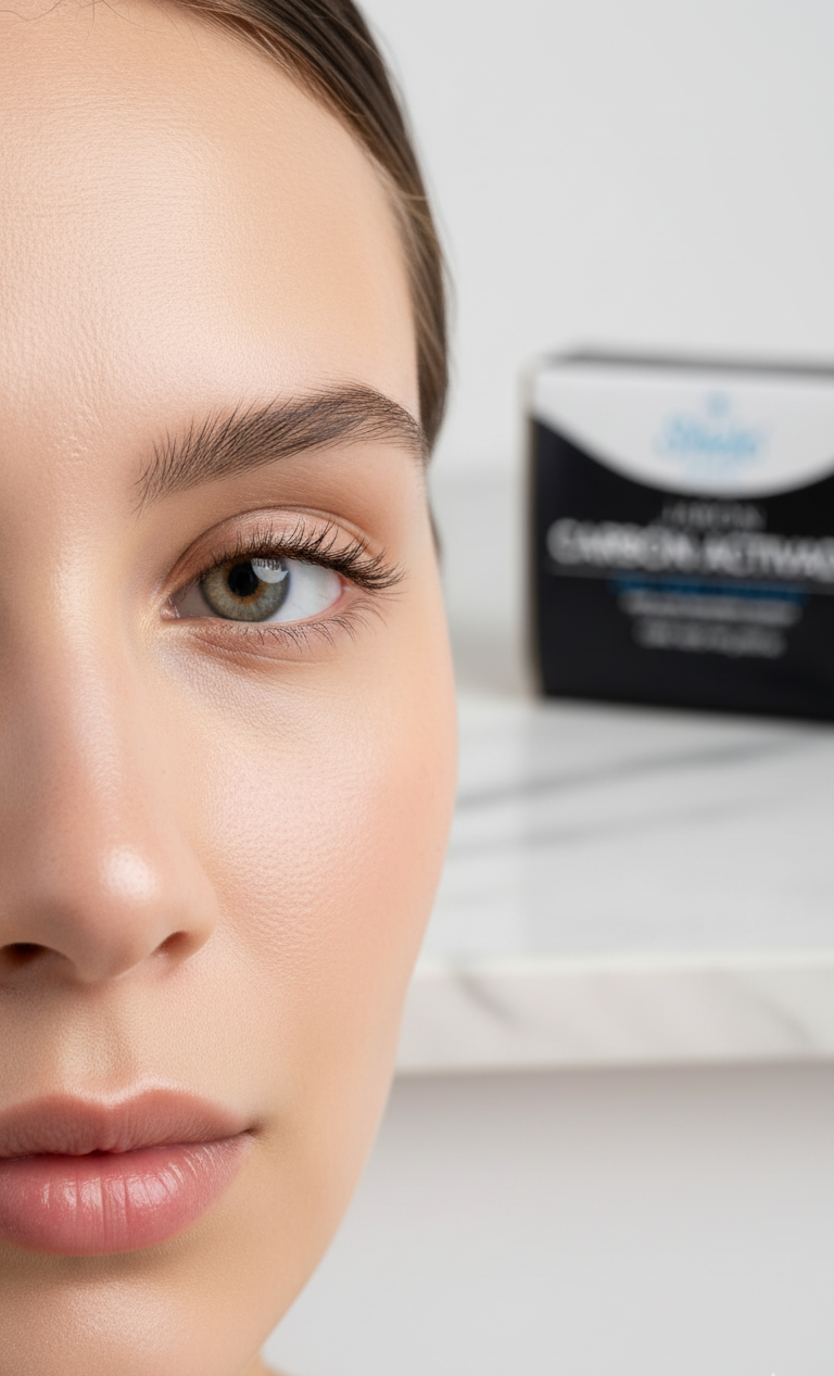 Jabón Carbón Activado Sheló Nabel (100g) | Limpieza Profunda para Piel con Brillo Excesivo