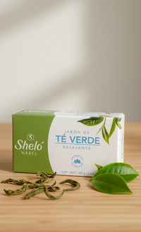 Jabón Té Verde Sheló Nabel (100g) | Limpieza Refrescante y Piel Suave