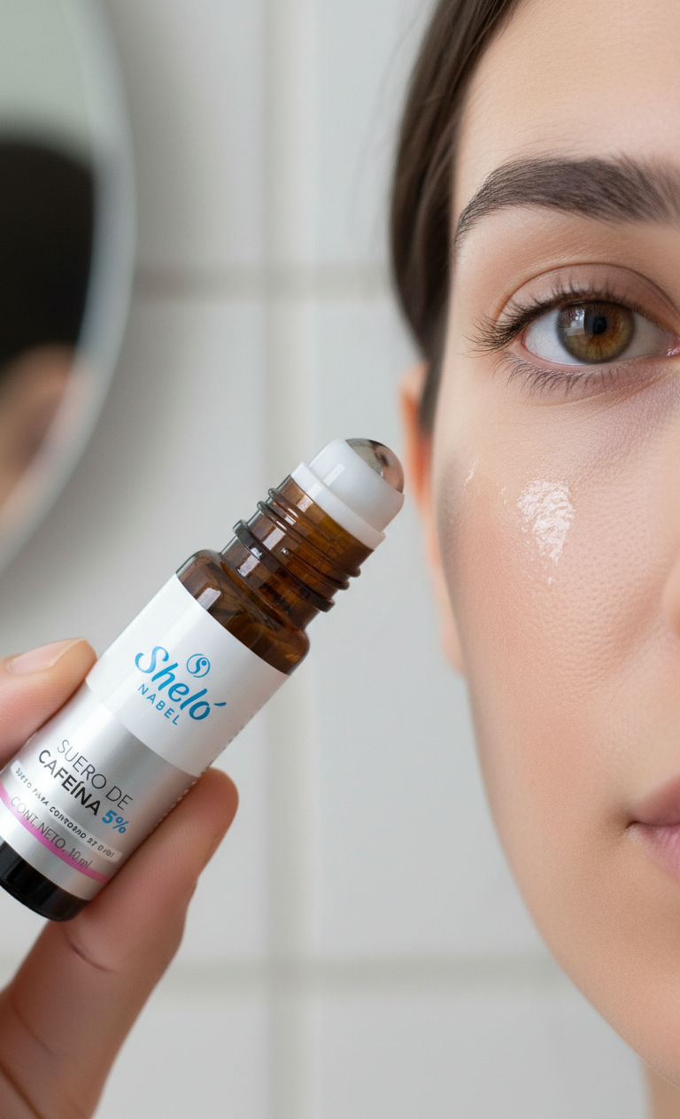 Suero de Contorno de Ojos con Cafeína Sheló Nabel (30ml) | Apariencia de Mirada Fresca y Revitalizada