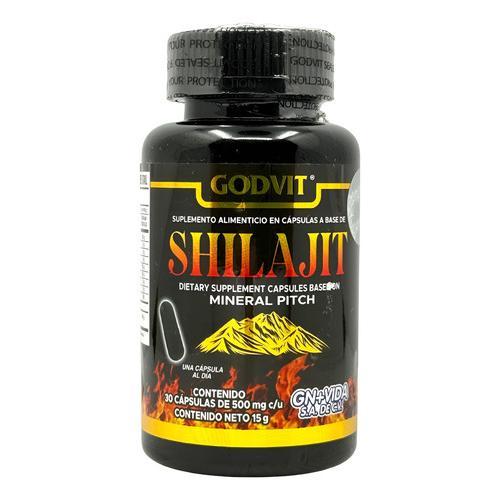 Shilajit Godvit 30 Capsulas De 500 Mg C/u