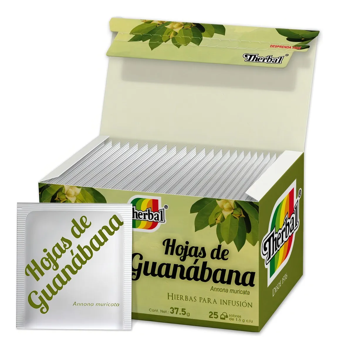 Infusión de Hojas de Guanábana Therbal (30 Sobres) | Bienestar y Equilibrio Natural