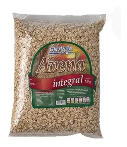 Avena Integral GN+ Vida (1 kg) | Ideal para tu Desayuno y Licuados