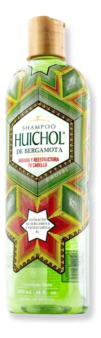 Shampoo Huichol Bergamota (400ml) | Brillo y Frescura Natural para tu Cabello