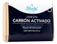 Jabón Carbón Activado Sheló Nabel (100g) | Limpieza Profunda para Piel con Brillo Excesivo