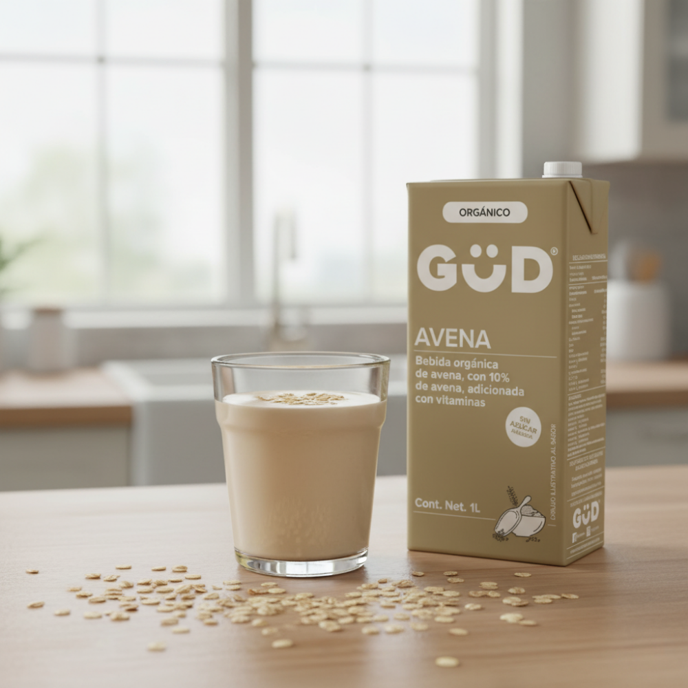 Alimento Líquido Güd Avena Orgánico sin Azucar 1L