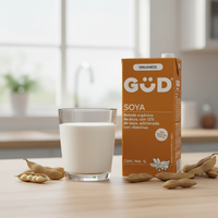 GÜD Leche de Soya sin Azúcar Orgánica de 1 L