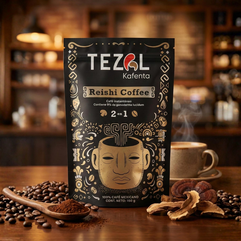 Tezal Kafenta Reishi Coffee 150g | Café Adicionado con 5% de Extracto Ganoderma