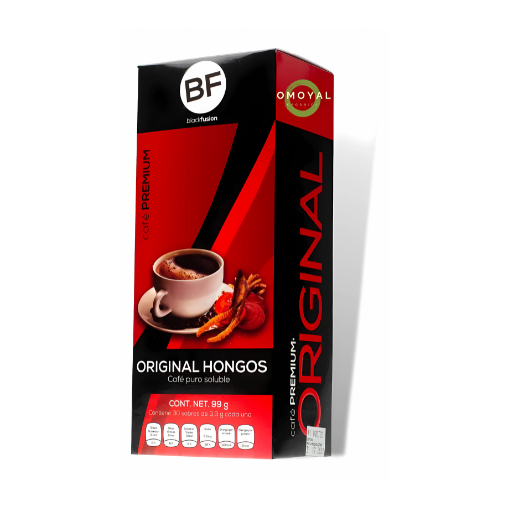 Café Premium Original Hongos Black Fusión 30 Sobres De 3.3 Gramos /con Ganoderma , Shitake Y Maitake